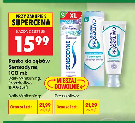 Pasta do zębów Sensodyne Daily Whitening promocja w Biedronka