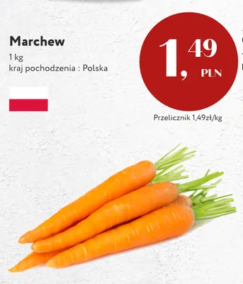 Marchew polska promocja w Market Point
