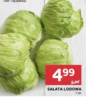 Sałata lodowa promocja w Stokrotka