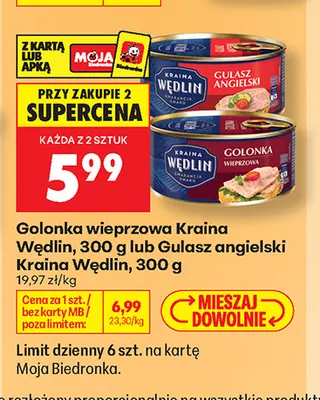 Gulasz angielski Kraina Wędlin promocja w Biedronka