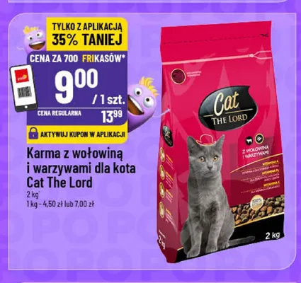 Karma z wołowiną i warzywami dla kota Cat The Lord promocja w POLOmarket