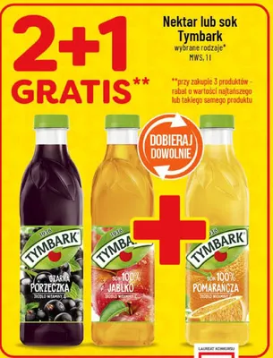 Nektar lub sok Tymbark promocja w POLOmarket