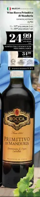 Wino czerwone Rocca Primitivo di Manduria wytrawne promocja w POLOmarket