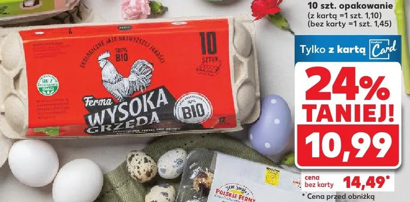 Jaja BIO promocja w Kaufland