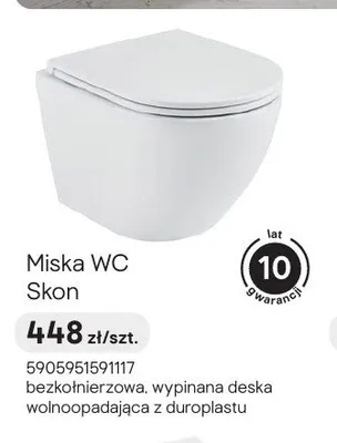 Miska WC Skon promocja w Castorama