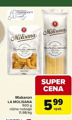 Makaron LA MOLISANA Rigatoni promocja w Carrefour