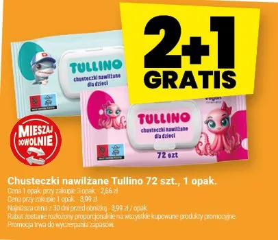 Chusteczki nawilżane 72 szt., 1 opak. promocja w Twój Market