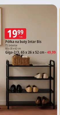 Półka na buty Intar Bis TS Interior promocja w Leclerc