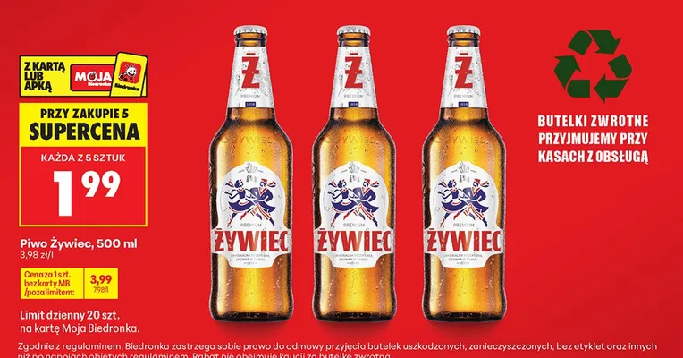 Piwo Żywiec promocja w Biedronka
