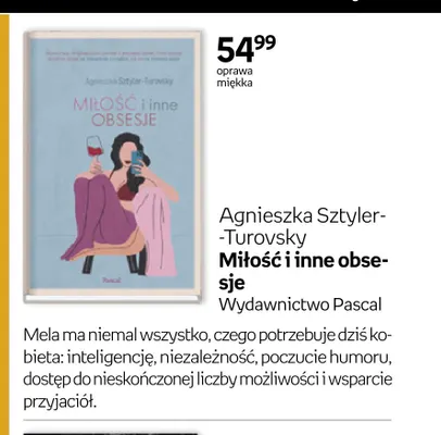 Książka Miłość i inne obsesje Agnieszka Sztyler-Turovsky promocja w Empik
