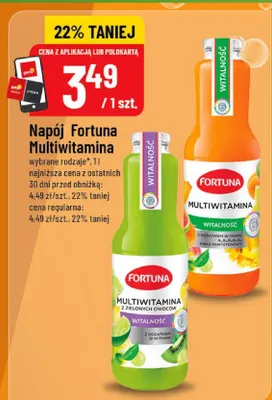 Napój Fortuna Multiwitamina wybrane rodzaje promocja w POLOmarket