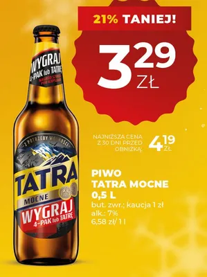 Piwo promocja w Duży Ben