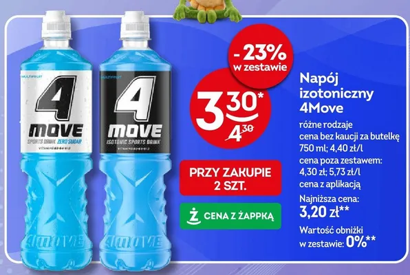 Napój izotoniczny 4Move Isotonic Sports Drink promocja w Żabka