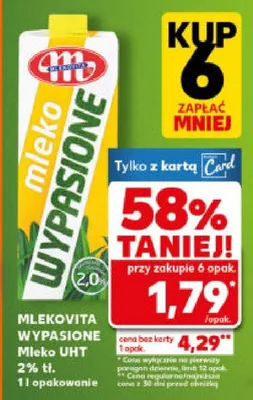Mleko UHT 2% promocja w Kaufland