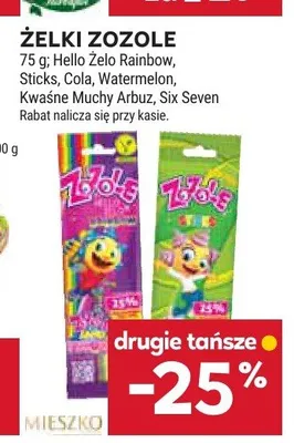Żelki Zozole Hello Żelo Sticks promocja w Stokrotka