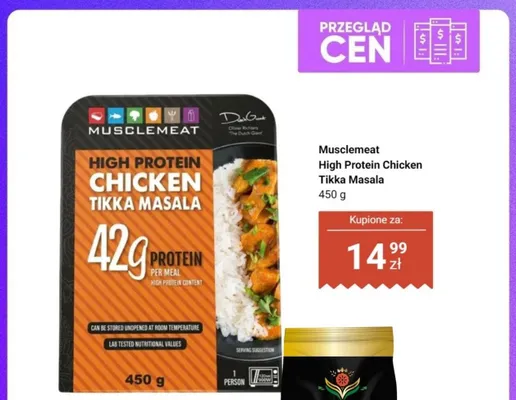 Danie gotowe Musclemeat High Protein Chicken Tikka Masala promocja w Dino