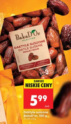 Daktyle suszone BakaD'Or promocja w Biedronka