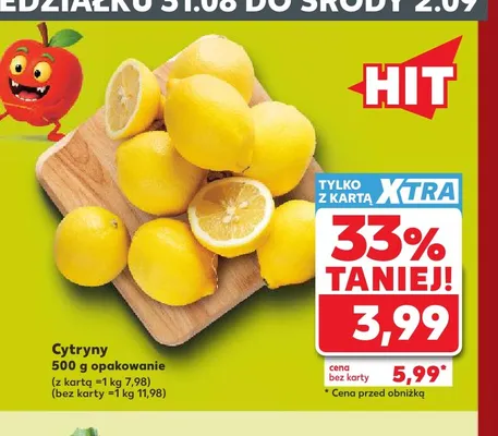 Cytryny promocja w Kaufland