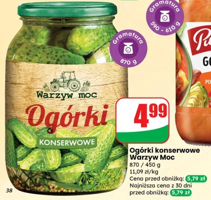 Ogórki konserwowe promocja w Dino