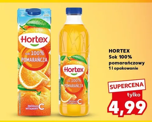 Sok 100% pomarańczowy promocja w Kaufland