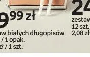 Zestaw białych długopisów CREADU promocja w Empik