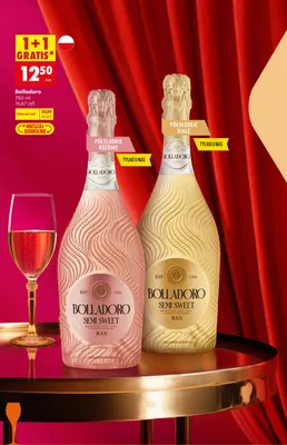 Wino musujące Semi Sweet półsłodkie białe promocja w Biedronka