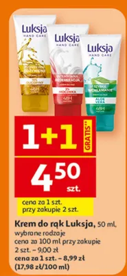 Krem do rąk Luksja promocja w Auchan
