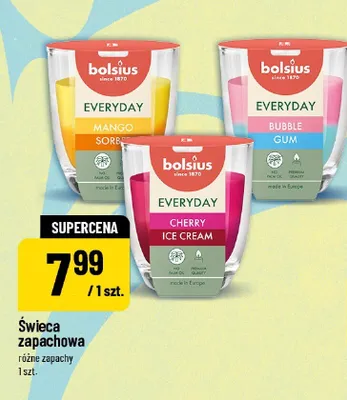 Świeca zapachowa różne zapachy 1szt. POLOmarket promocja w POLOmarket