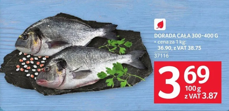 Dorada cała 300-400 g promocja w Selgros