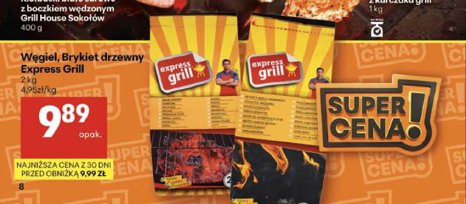 Węgiel drzewny Express Grill promocja w Delikatesy Centrum