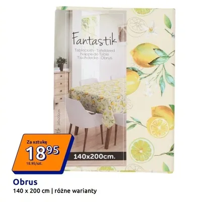 Obrus 140 x 200 cm promocja w Action
