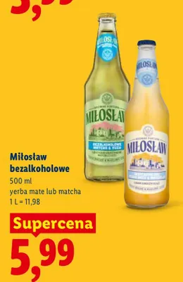 Piwo bezalkoholowe Miłosław Yerba Mate promocja w Lidl