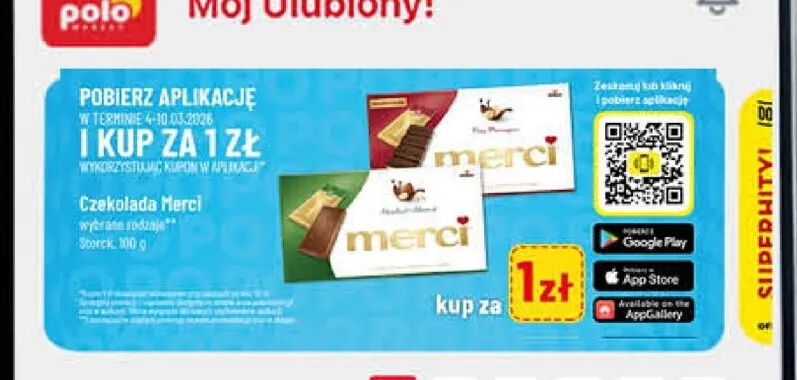 Czekolada Merci promocja w POLOmarket