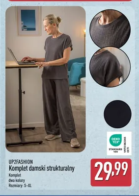 Komplet damski strukturalny UP2FASHION promocja w Aldi