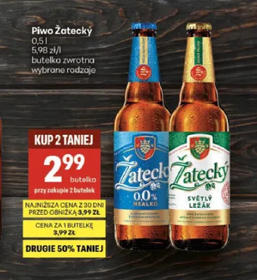 Piwo bezalkoholowe Žatecký Nealko promocja w Delikatesy Centrum