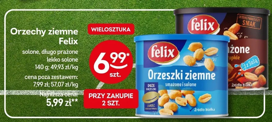 Orzechy ziemne Felix długo prażone promocja w Żabka