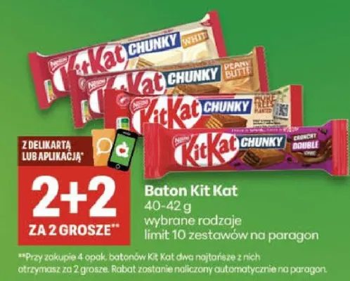 Baton Chunky promocja w Delikatesy Centrum