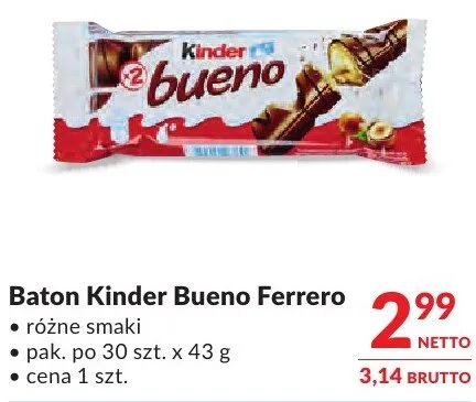 Baton Kinder Bueno Ferrero promocja w Makro