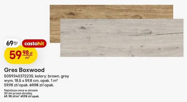 Gres Boxwood promocja w Castorama