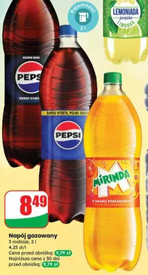 Lemoniada gazowana cytryna limonka jurajska promocja w Dino