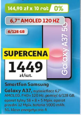 Smartfon Samsung Galaxy A37 5g promocja w Auchan