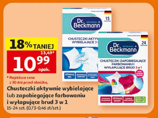 Chusteczki Dr. Beckmann promocja w Auchan