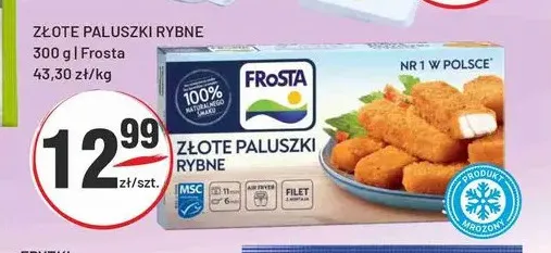 Złote paluszki rybne Frosta promocja w Sedal