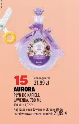 Płyn do kąpieli Aurora Lawenda promocja w Drogerie Natura