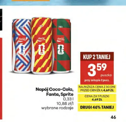 Napój Coca-Cola promocja w Delikatesy Centrum