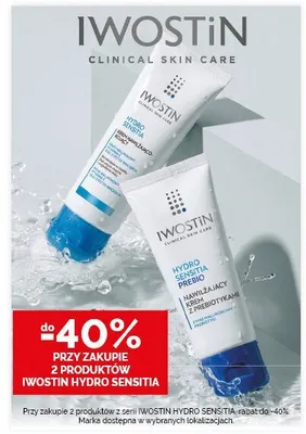 Krem z prebiotykami Iwostin Hydro Sensitia Prebio promocja w Ziko Dermo