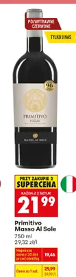 Wino Masso Al Sole promocja w Biedronka