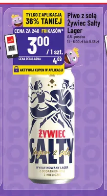 Piwo z solą Żywiec Salty Lager promocja w POLOmarket