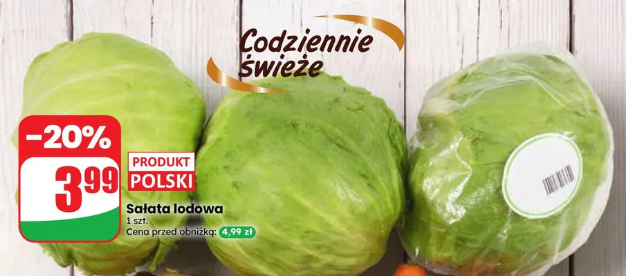 Sałata lodowa promocja w Dino