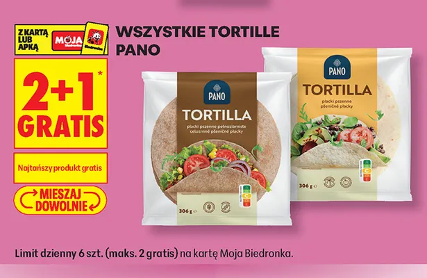 Tortille Pano promocja w Biedronka